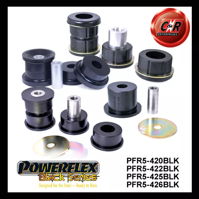 Powerflex Black Rr Subframe + Diff Bushes For 1 Series E81, E82, E87 E88 (04-13)