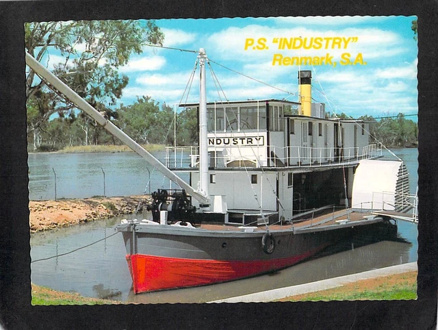 B5144 Australia SA Renmark PS Industry River Boat postcard