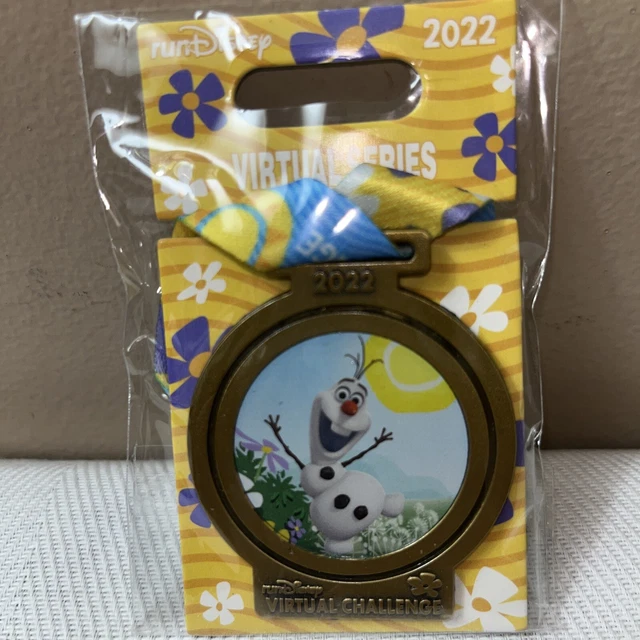 2022 OLAF FROZEN Run Disney Medal Virtual Series Pin Challenge New 17.
