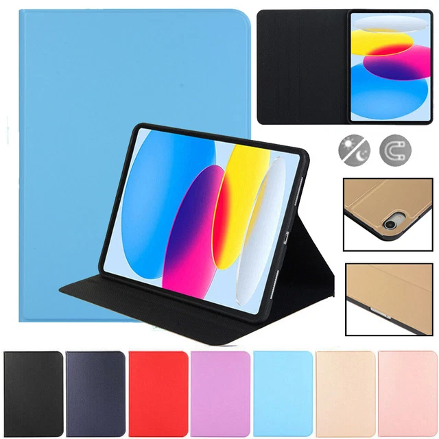 Mugust Custodia In Pelle PU Per IPad 10.9 (10ª Gen 2022) E IPad 11 (A16 2025) - Sottile, Leggera, Con Supporto Magnetico - Azzurro