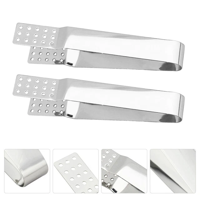 2 pz pinza per bustina da tè in acciaio inox antipasto setaccio antiruggine accessori tè bistecca