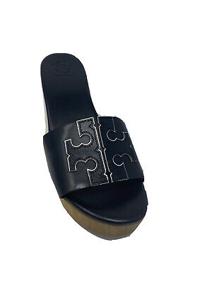 Tory Burch Tong noir style mode des rues Chaussures Sandales Tongs 
