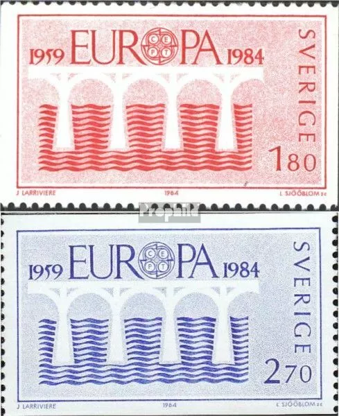 Suecia 1270-1271 (edición completa) nuevo 1984 sellos europeos