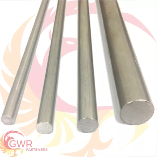 303 Stainless Steel Round Bar Rod - 4mm 5mm 6mm 1/4" 8mm 3/8" 1/2" 16mm 20mm 1"