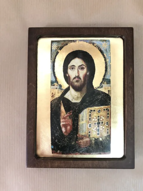 Jesus Christ Of Sinai- Handmade Greek Eastern Byzantine Icon