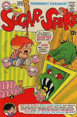 SUGAR AND SPIKE #80 G, paper dolls, DC Comics 1969 Stock Image