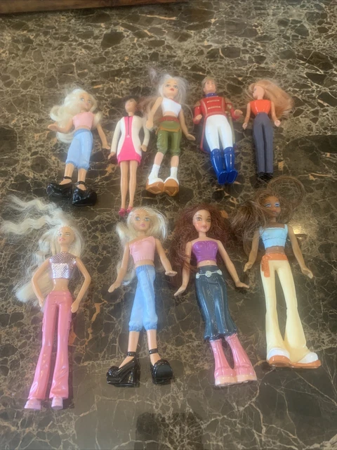 LOT OF 9 McDONALDS HAPPY MEALS MINI BARBIE DOLLS FIGURES SOME DUPLICATES