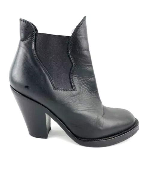 Acne Studios Black Leather Chelsea Ankle Boots Women's Size EU 39 GUC