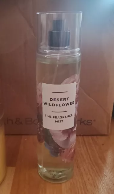 Bath and Body Works Desert Wildflower Fine Fragrance Mist Slightly Used Retired