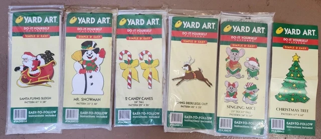 Yard Art Do it Yourself Carpintería 1998 simple y fácil lote de 7 patrones