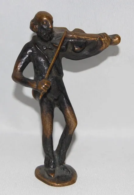 Bronzefigur, Luise Kött-Gärtner, Musiker, Geigenspieler, Orchester, Figur