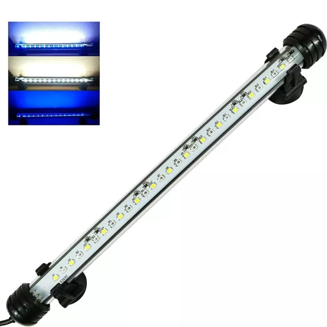 18-48cm Waterproof LED Aquarium Light Fish Tank Light Bar Blue/White Optional