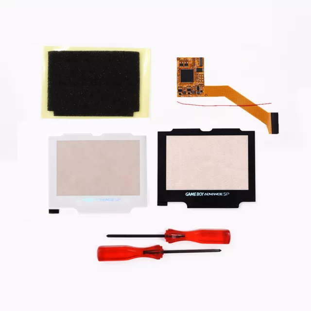 Hight Backlight V2 IPS LCD Kit For Game Boy Advance SP With Different Flash Lens