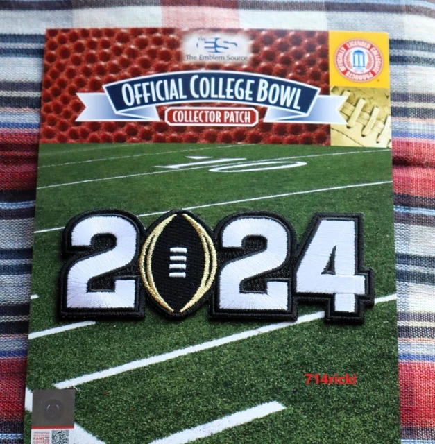 OFFICIAL 2024 COLLEGE Football Championship Game Collector Patch 17.99