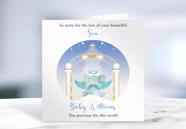 Sympathy Card Loss Of Baby  Boy/Girl Angel  In Memory of. Remembrance, Baby Loss
