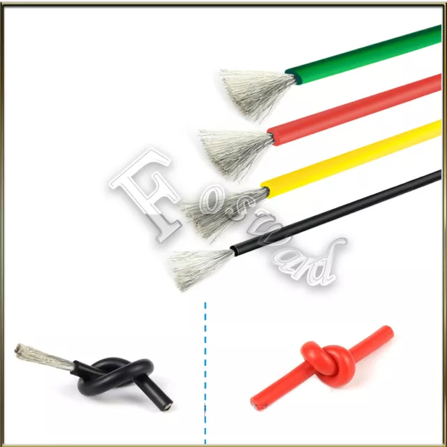 30 22 20 ~ 16AWG colore filo silicone flessibile trefoli auto cavo veicolo