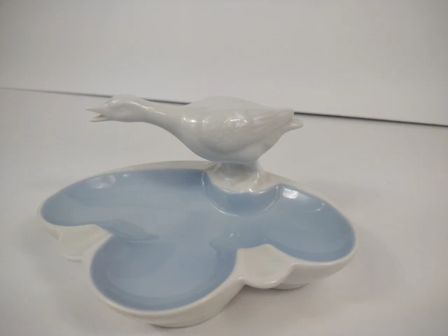 Gerold Porzellan Bavaria West Germany Goose Ashtray porcelain trinket dish 7510