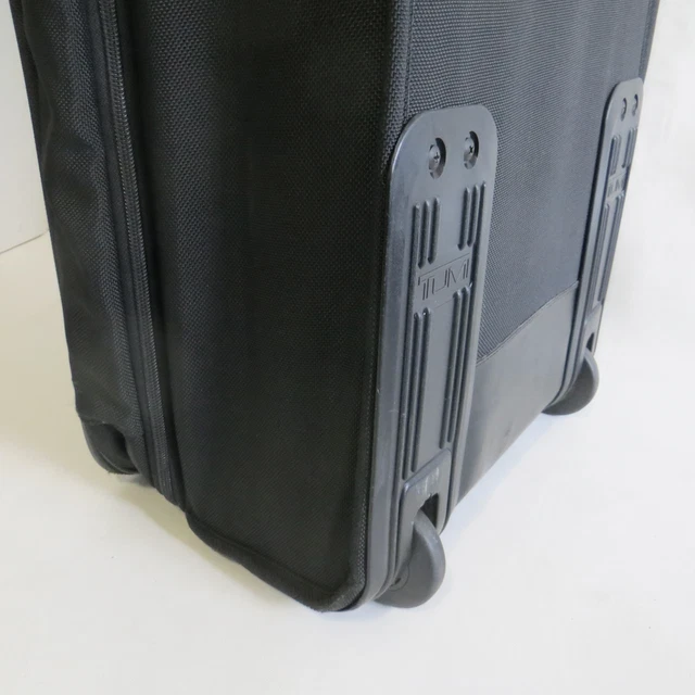 Black Tumi Alpha Expandable Wheeled Rolling Suitcase 9