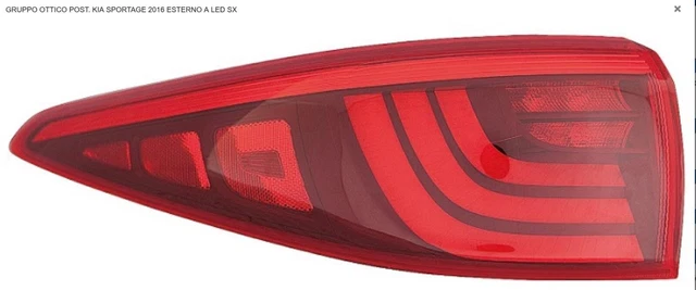 FANALE POSTERIORE SINISTRO INT A LED PEUGEOT 3008 DAL 2016 FANALE POSTERIORE SINISTRO INT A LED PEUGEOT 3008 DAL 2016