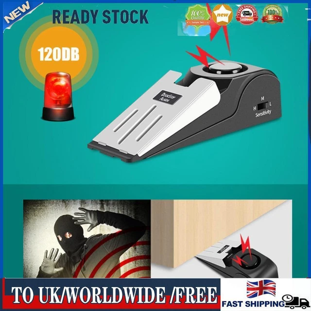 Door Stop Alarm Anti-theft Wedge-shaped Alarm Sensitivity Portable for Apartment