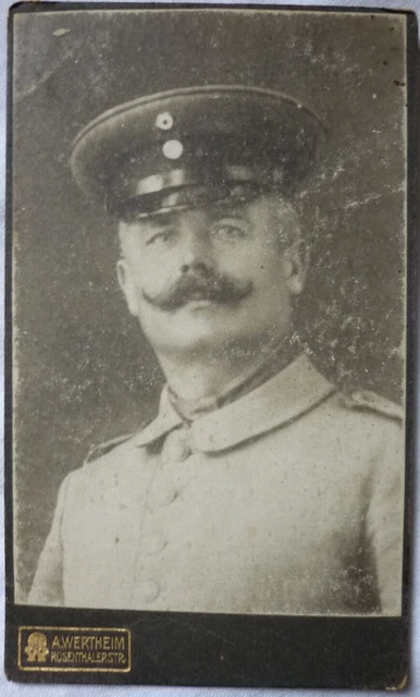 CdV vor 1910 Militär Offizier Preussen Foto: Wertheim, Berlin NL von Falkenstein