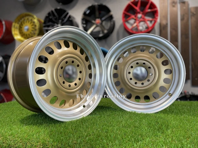 4 X 15 inch 4X100 VW Classic steel deep dish Bronze wheels for VW GOLF ...