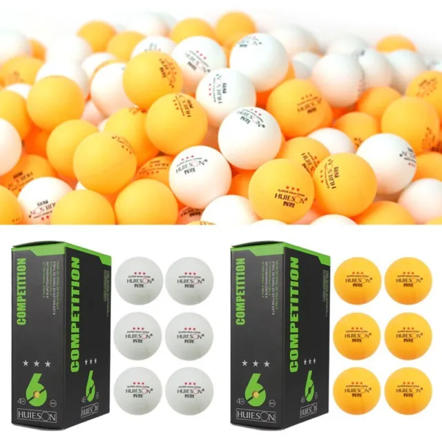 Table Tennis Balls Ping Pong Balls 2 Colors Yellow/White for Olympic 6pcs/Box