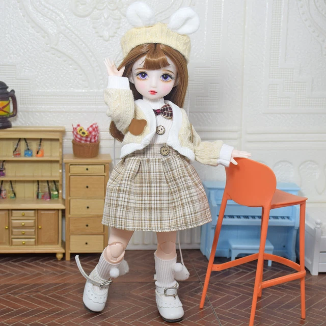 1/6 BJD Doll 30 cm Dolls with 22 Joints Movable Changeable Clothes Shoes Wigs