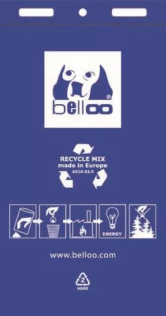 BELLOO 1000 Kotbeutel Recycle Mix BLAU - Hergestellt in Deutschland