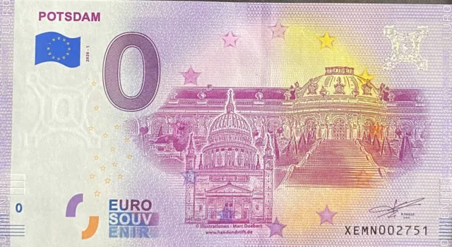 Billet 0 Euro  Potsdam   Allemagne  2020 Numero  Divers