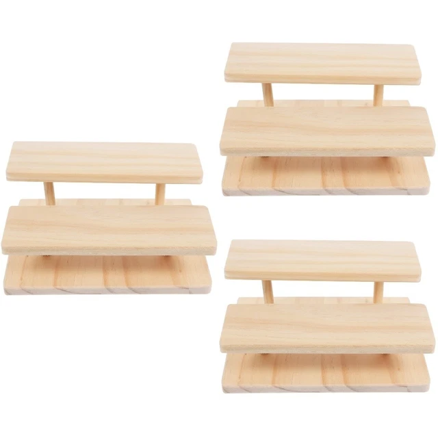 3 pz supporto display multifunzione supporto display desktop doppio strato