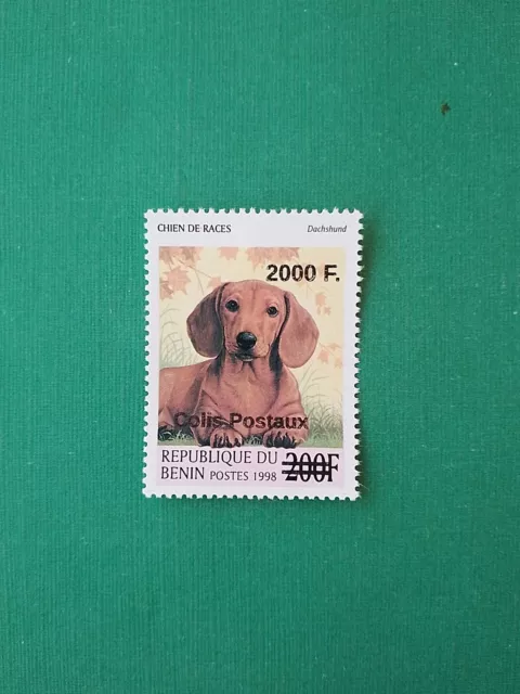 Bénin surchargé overprint 2000f sur 200f MNH neuf Chien Colis Postaux