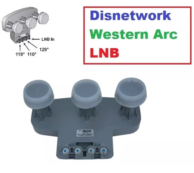 DISH NETWORK 1000.2 LNB HD Western Arc WEST Satellite antenna LNBF 129