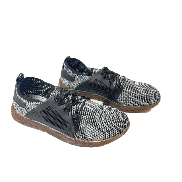 Adidas Die Weltmarke Mit Den 3S Black/Gray Mesh Steel Toe Men's US  Size 10 (44)