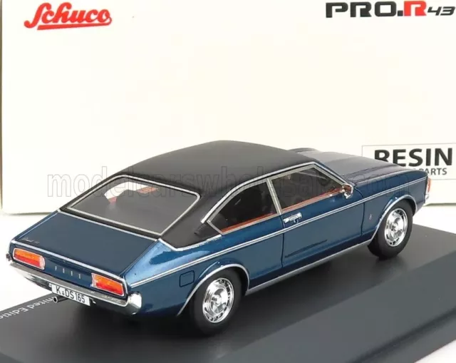 1/43 SCHUCO FORD ENGLAND - GRANADA MKI COUPE 1972 - BLUE .Mci 2