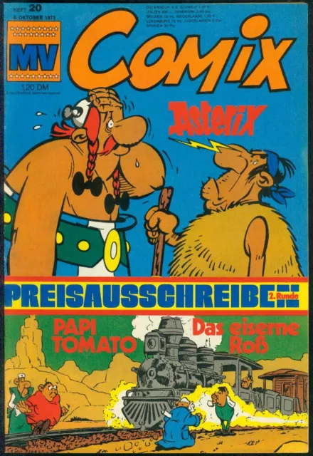 MV Comix Nr.20 vom 6.10.1973 mit Asterix, Papi Tomato, Junior.. - TOP Z0-1 EHAPA