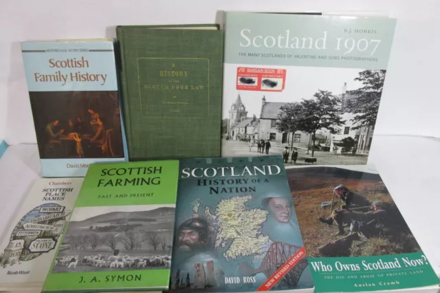 Scotland themed book set x 37 titles, job lot, history, photography etc.