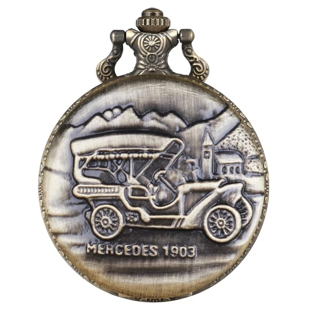 MONTRE GOUSSET POCKET watch Mercedes 1903 Voiture Ancienne Old Car