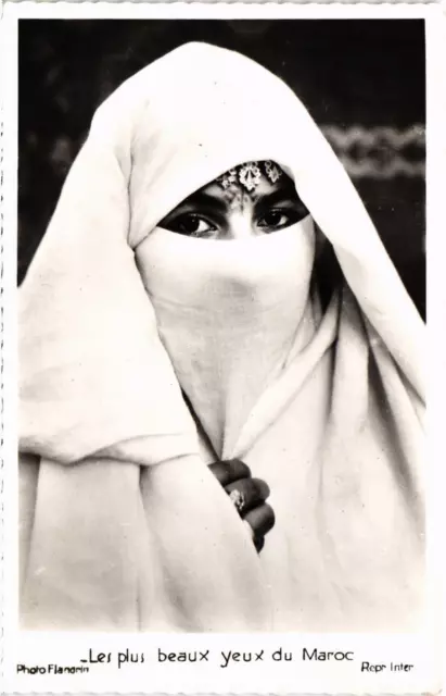 CPA AK MOROCCO Scenes & Types - The Most Beautiful Eyes of MOROCCO (93390)