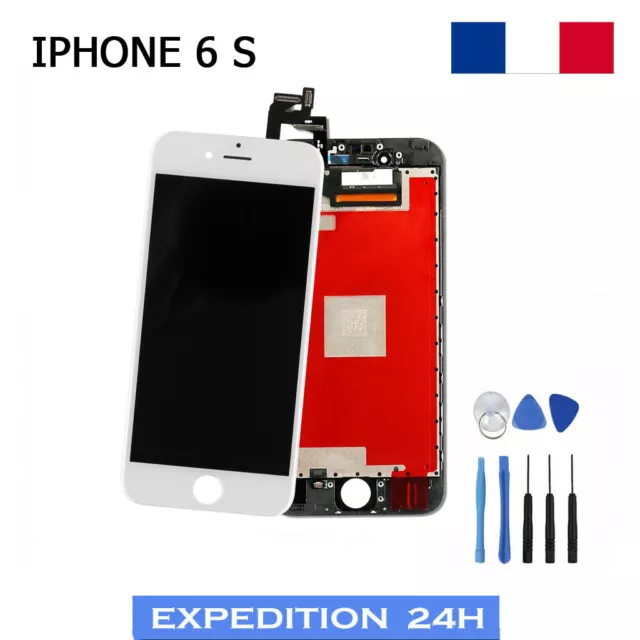 ECRAN LCD VITRE TACTILE IPHONE  6s SUR CHASSIS NOIR/BLANC