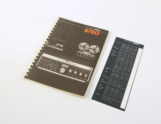 Manuel D'utilisation Revox B251 – Bon état