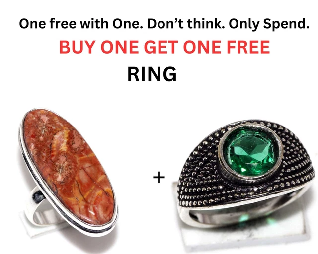 Birds Eye Jasper Green Topaz Fresh Stock Deals Ring Combo Set Size 7 JW