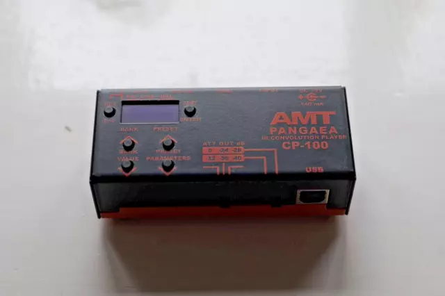 AMT Pangea CP-100 Guitar Tube Amp Cabinet Simulator IR-player and EQ with PSU