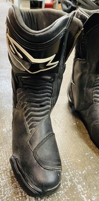Alpinestars Alpinestars Smx S Sport Taille 42 Bottes de Moto Course Avec Meuleuse Noir-Blanc 