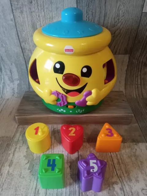 Fisher-Price Laugh & Learn Cookie Jar Shape Surprise Lights Sounds Interactive