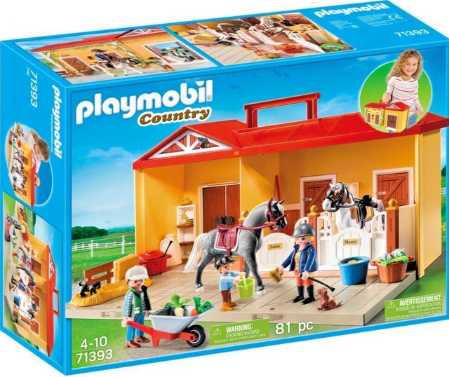 Playmobil 71239 Cavaliers, Chevaux et Pique-Nique - Country - avec Trois  Personnages, des Chevaux, Un Chien et des Accessoires - Le Club  d'équitation