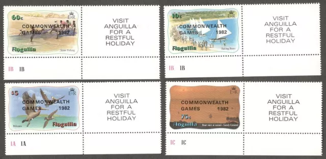 Anguilla 1982 Commonwealth Games set of 4 MNH