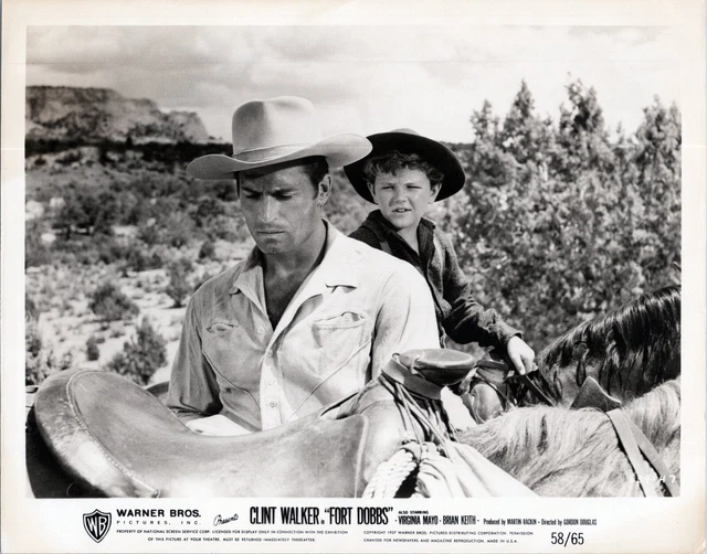 FORT DOBBS Vintage 8x10 Press Photo CLINT WALKER RICHARD EYER