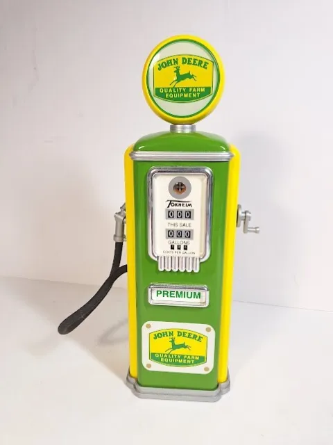 John Deere Limited Edition Metal Vintage Style Premium Gas Pump Coin Bank