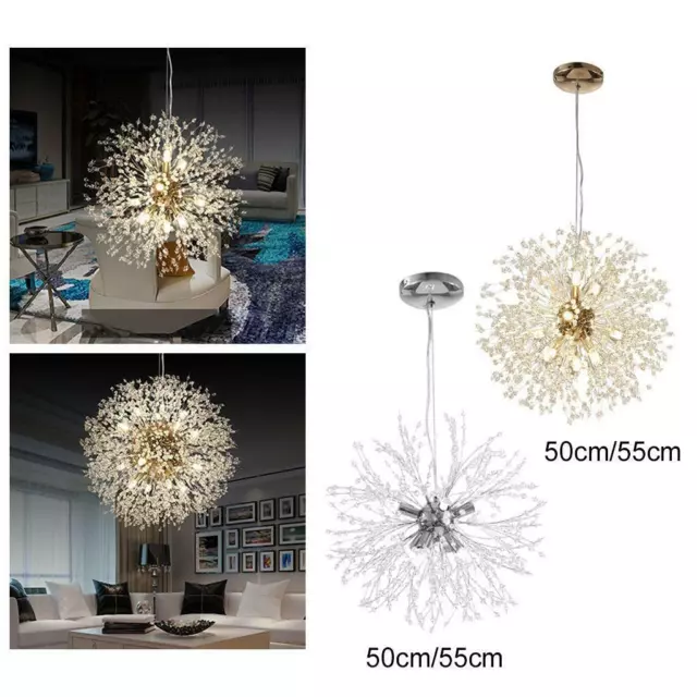 LED Lamp Ceiling Light Crystal Chandelier Living Room Bedroom Pendant Lights